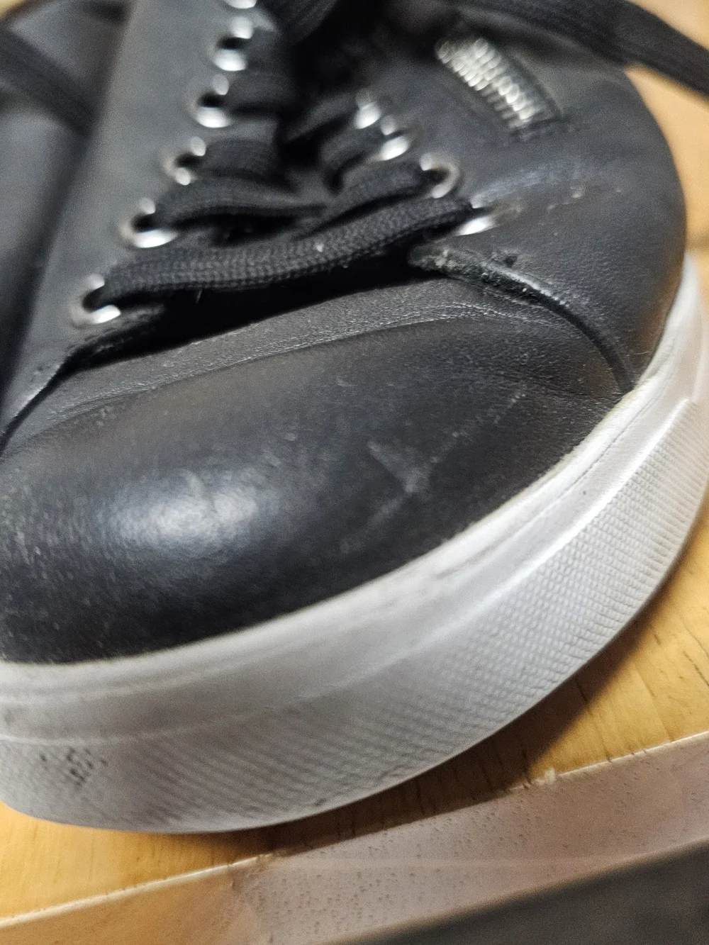 Women's Wide Fit Munro Jamie Zipper Lace-Up Slip On Sneakers Size 6.5WW Black